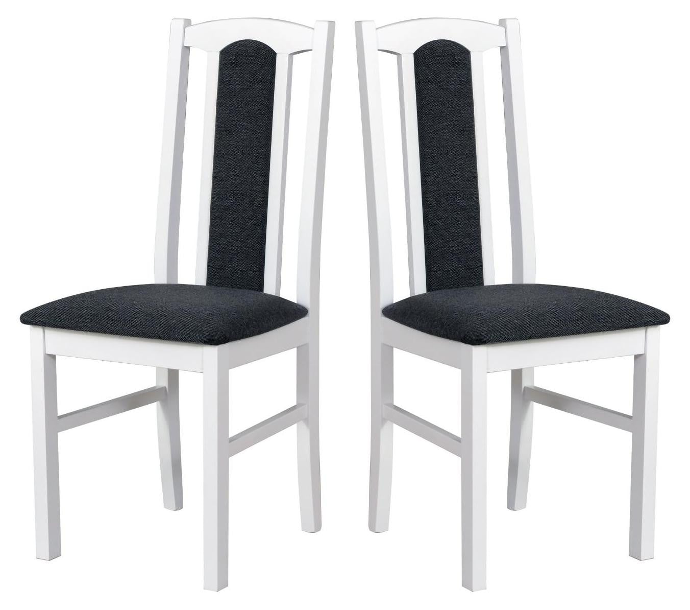 LeafDesign Set van 2 eetkamerstoelen model Bos wit hygge stijl