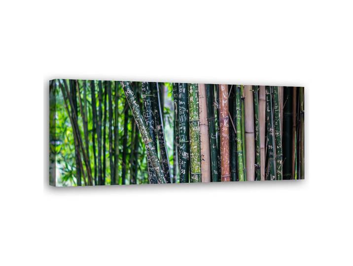 Feeby Wandbild bambus stämme, Grün, Orientalisch, Rechteckig, 90x30 cm, Bilder & Rahmen, Bilder, Leinwandbilder