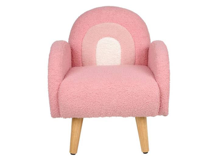 Jimmylee Kindersessel, Rosa, Weiss, Pink, Textil, Regenbogen, Füllung: Schaumstoff, 45x52x47 cm, Baby- und Kindermöbel, Babyzimmer, Kindersessel & Kindertische
