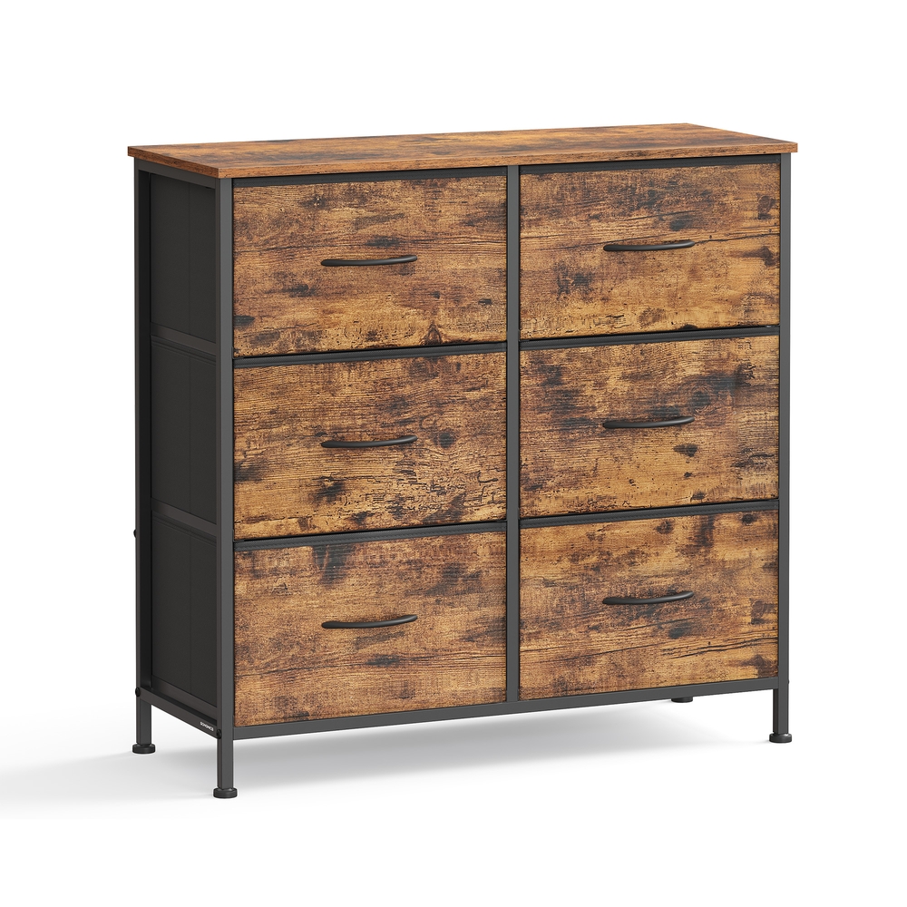 SONGMICS Kommode, Schrank, 6 Stoffschubladen LGSB35123BH04