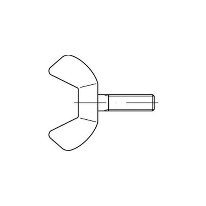 DIN 316 Flügelschraube amerikansiche Form M5x10 Edelstahl A2 blank ; Industrial Quality Supplies (003169200050010)