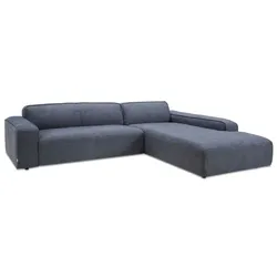 MAISON Ecksofa Houston Stoff Indigo