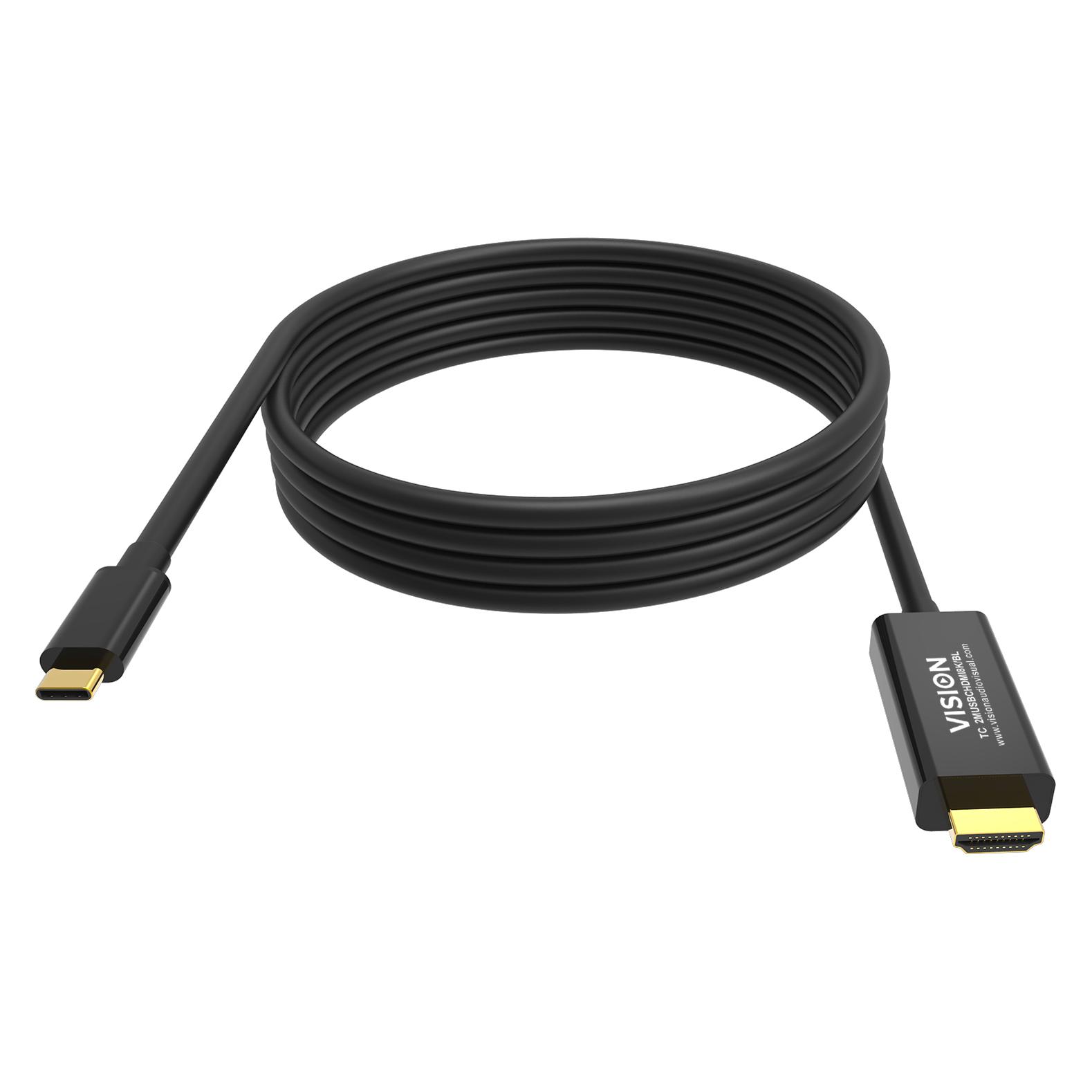 Vision 8K bei 60 Hz - USB-C 3.1 (m) zu HDMI (m) (2 m) (TC 2MUSBCHDMI8K/BL)