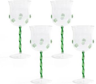 Zodax Loire Garden Wine Glasses, Set of 4