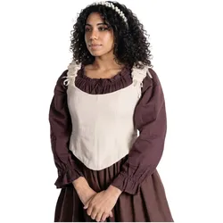 Metamorph Einfache Corsage mit Stäbchen weiss