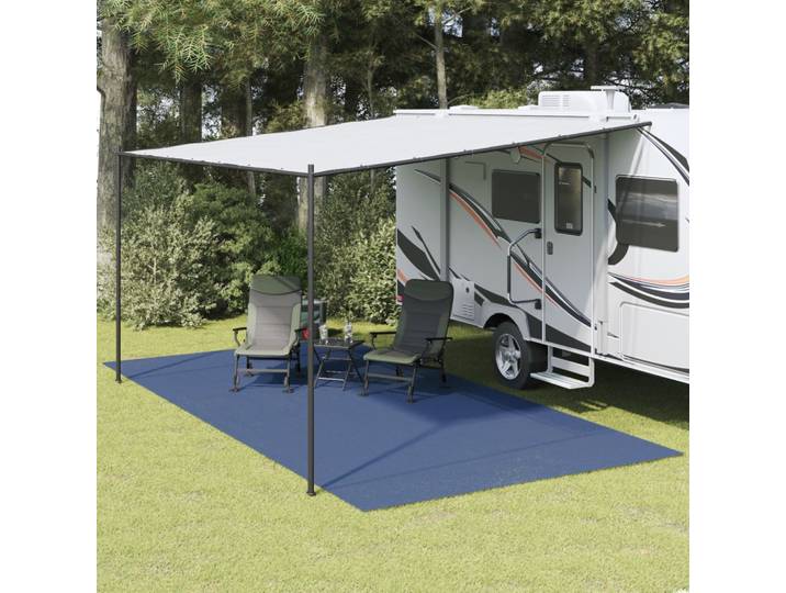 Tapis de tente bleu 6x3 m, tapis de camping extérieur épaissi antidérapant, accessoire de camping pour voiture