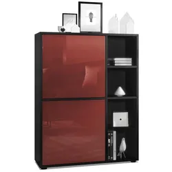HIGHBOARD Cuba Türen in Bordeaux Hochglanz
