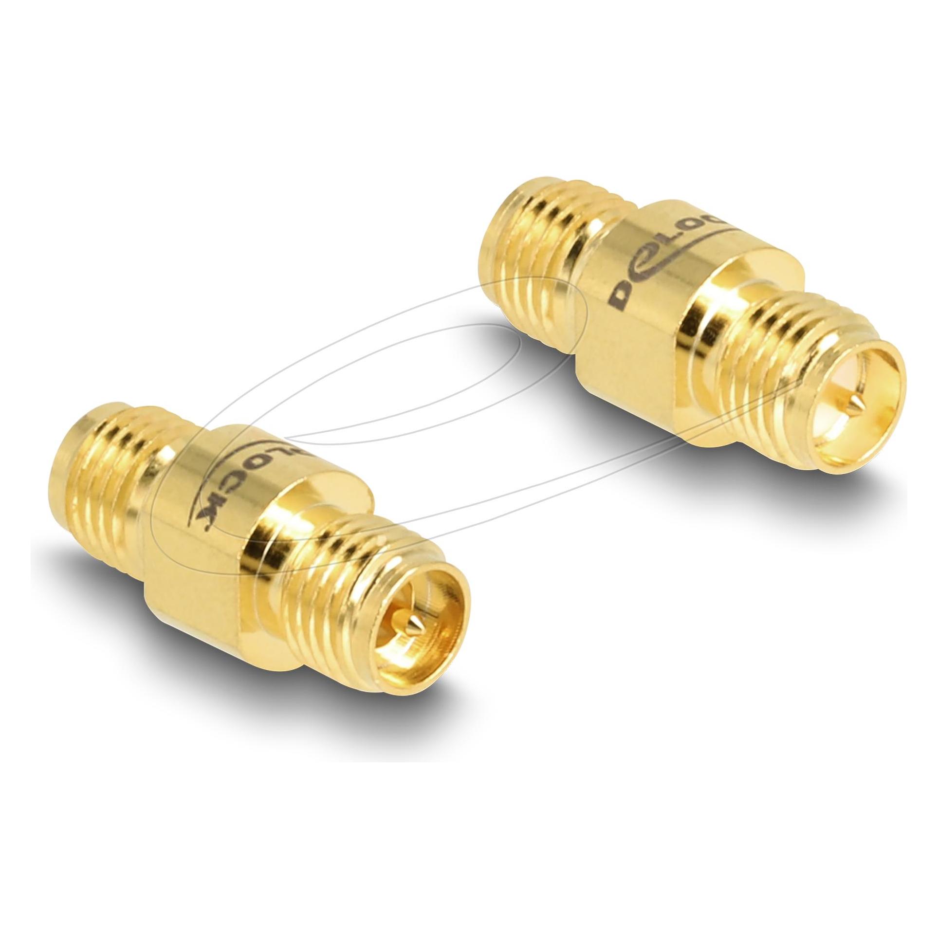 Delock Adapter RP-SMA Buchse zu RP-SMA Buchse C6801 (Stecker und Verbinder) (12093)