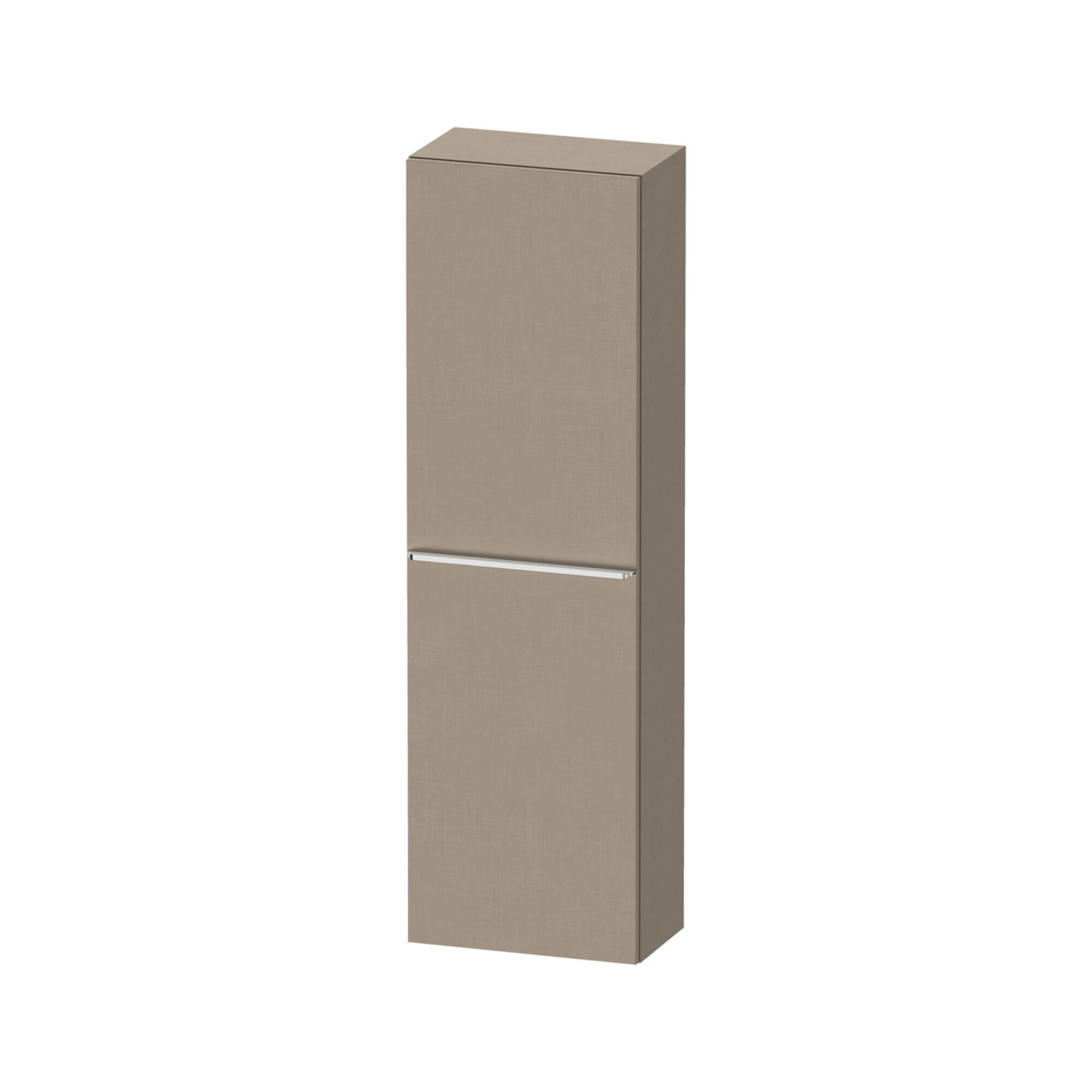 Duravit Halbhochschrank D-Neo 40x24cm, 1 Tür, 4 Bö, An li, chr/Leinen (DE1318L10750000)