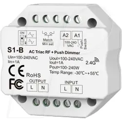 OPT AC6363 - AC Triac Funk,+ Tast Dimmer, LED
