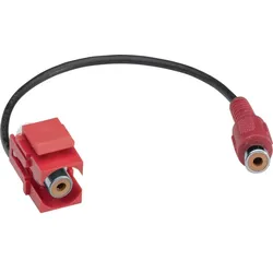 Hager Keystone Einsatz RCA Bu-Bu 0.2m rot