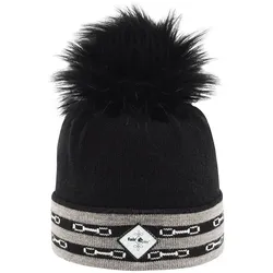 Fairplay Wintermütze Alisha black-taupe grey, Größe: One Size