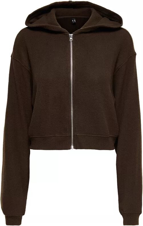 Only Lingerie - Hoodie mit Reissverschluss, für Damen, Schokolade, Größe L