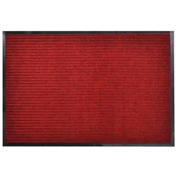 Décoshop26 - Rote PVC-Fußmatte 90 x 120 cm DEC023117 DEC023117