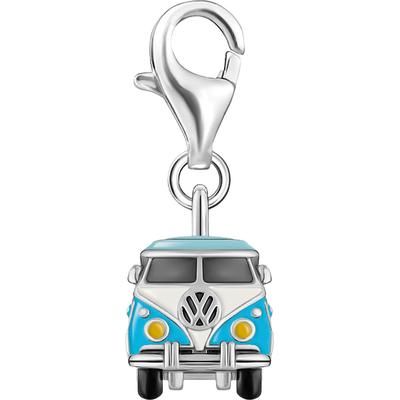 Charm-Einhänger THOMAS SABO "Charm Hippie-Bus bunt", silber (silberfarben), Charms, Damen, Silber 925 (recycelt)