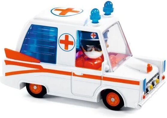 Voiture Hurry ambulance Crazy Motors - Djeco
