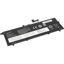 Movano Akku L18C3PD2 für Lenovo ThinkPad T490s, T495s, T14s (3 Zellen, 4650 mAh), Notebook Akku, Schwarz