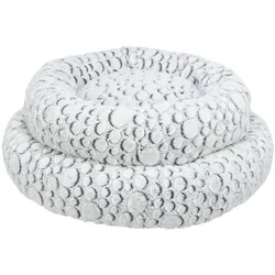 Trixie Mila Bett, rund, Plüsch, ø 50 cm, weiss-grau (Katze), Hundebett + Katzenbett