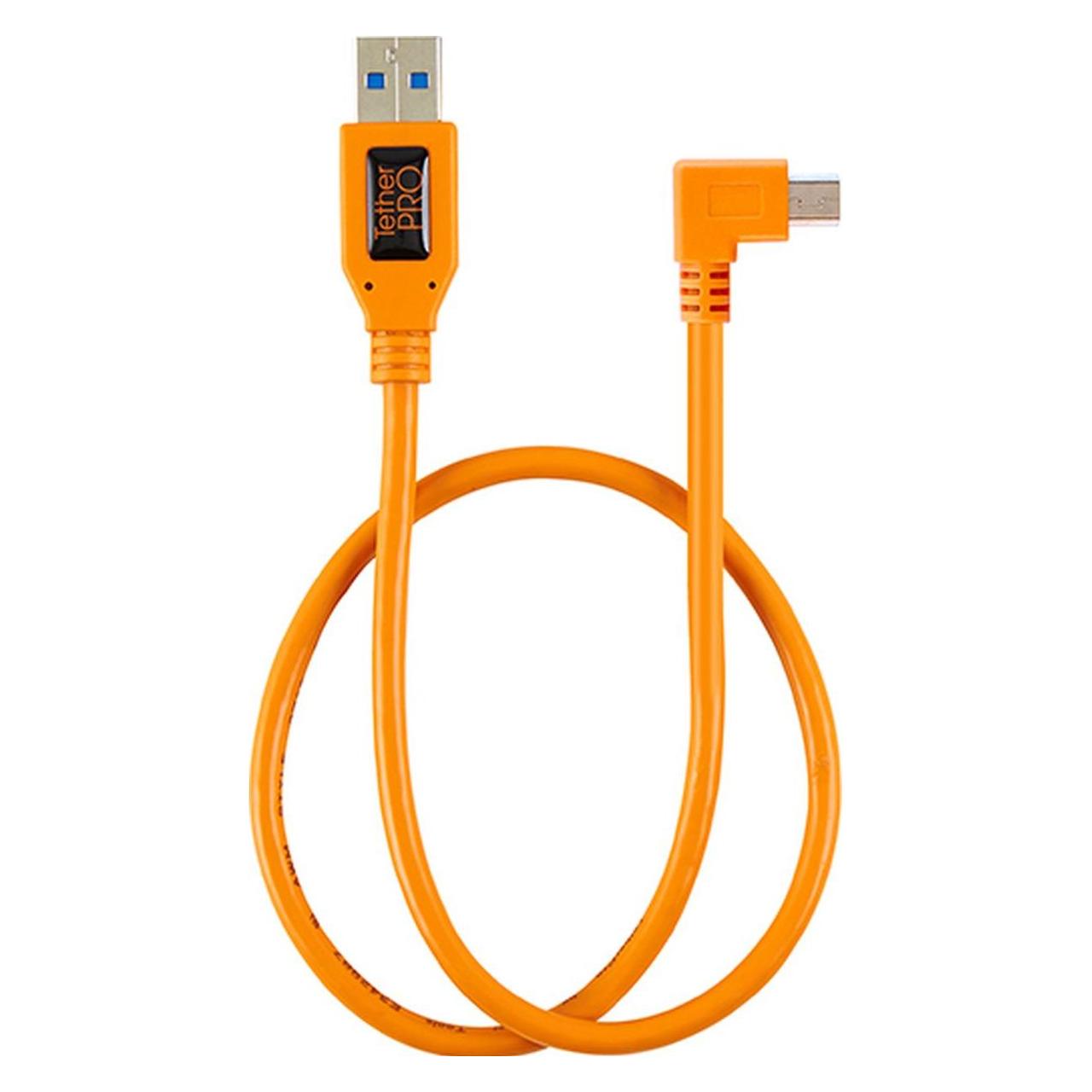 Tether Tools USB 2.0 zu Mini-B 5-pin Adapter Pigtail (0.50 m, USB 2.0) (TET-CU51RT02-ORG)