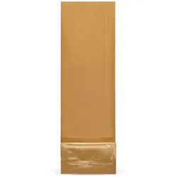 VEPATIM 1000x Blockbodenbeutel Gold  70 + 40mm x 205mm 4-lagig