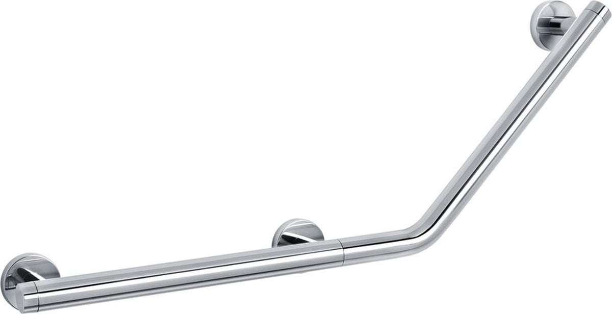 Tiger Boston Comfort & Safety Wandbeugel rechts 135 graden met handgreep - RVS gepolijst