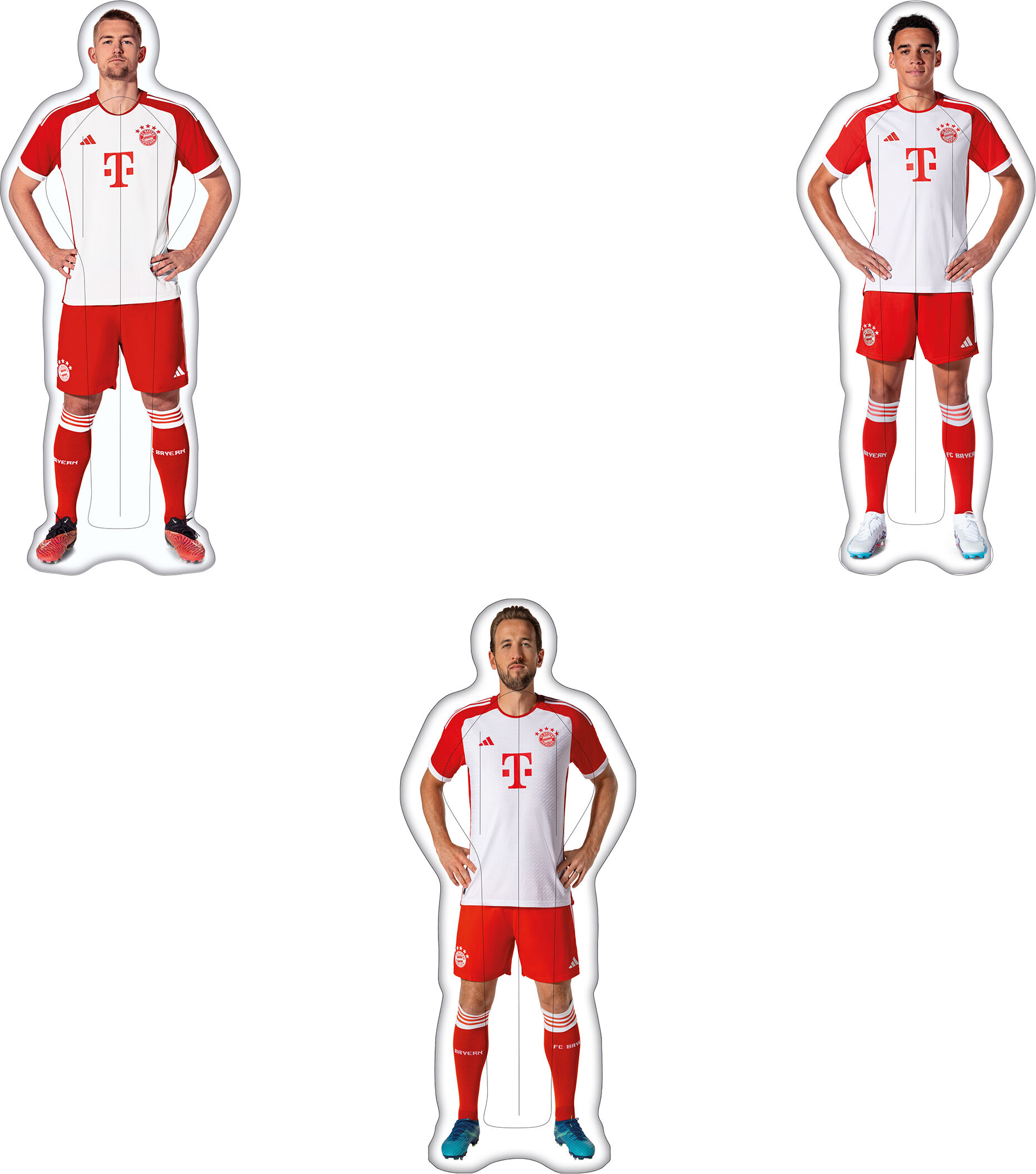 HAPPY PEOPLE FC Bayern München Spielerluftmatratze, ca. 186 x 74 cm