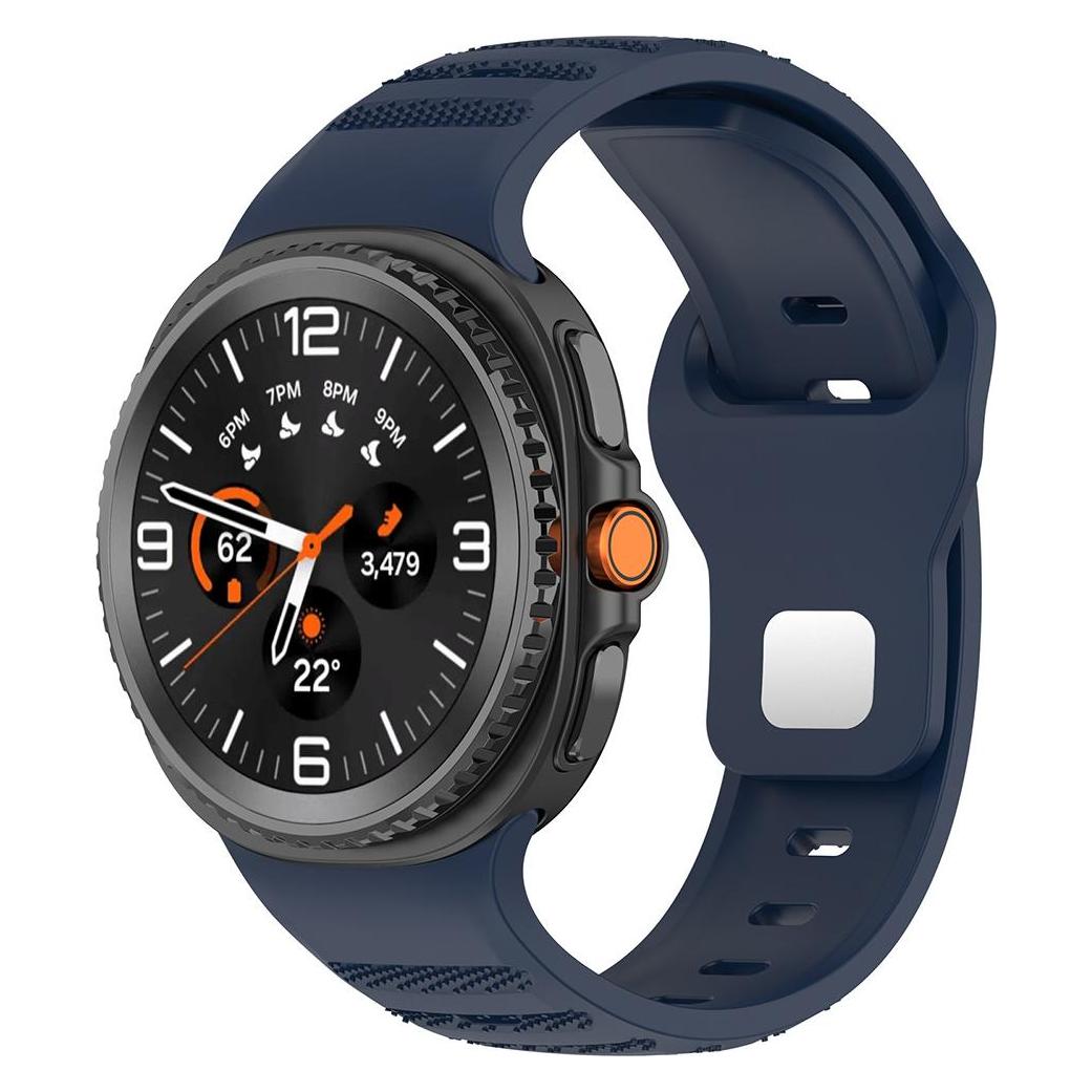 Techsuit - Watchband (W050) - Samsung Galaxy Watch8 40mm/Watch8 44mm/Watch8 Classic/Ultra 2 - Blue (Silicone) (59669409)