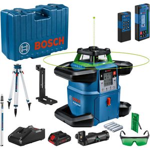 Bosch Rotationslaser 06159940PR, GRL 650 CHVG, App-Steuerung, grüner 360 Grad Laser, Arbeitsbereich bis Ø 650m