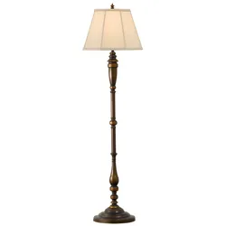 Stehlampe Stehleuchte Wohnzimmerlampe Stahl Bronze H 157,5 cm 1 Flammig