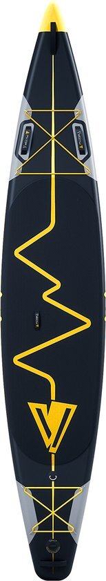 Stand Up Paddle Board - SUP BOARD YellowV aufblasbar (13 Fuß / 400 cm) Heartbeat 13 "Tugela" - Sport