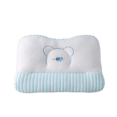 Soft Knitted Fabric Neck Pillow Comfort High Resilience Support blue s