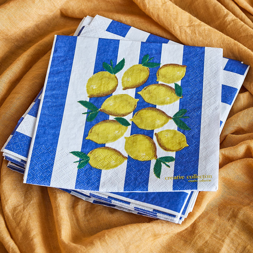 Creative Collection Limone Serviet 33x33 Cm   20 Papirservietter