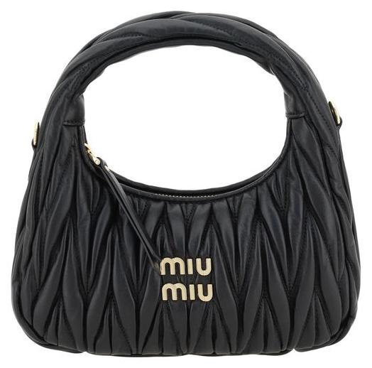 Miu Miu Handtasche aus Kalbsleder in Schwarz