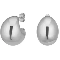 ROSEFIELD - EARRINGS - Halbmond Creolen - silber