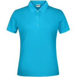 Damen Basic Polo Lady - M - turquoise