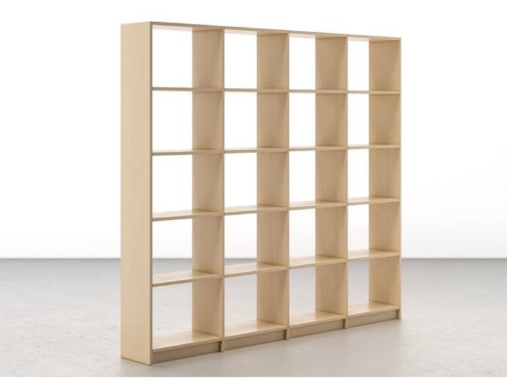 Offenes Bücherregal Ahorn (euro­päisch) Klarlack