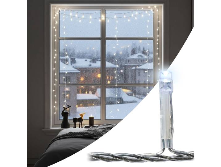 LED-Lichterkette, Indoor, 10 hell-weisse LEDs, batteriebetrieben, L 100 cm