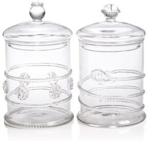 Zodax Juliet 2-Piece Assorted Set Lidded Glass Jars
