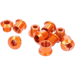 ALUGEAR Kettenblattschrauben Set 5-Arm Aluminium | 7 mm orange