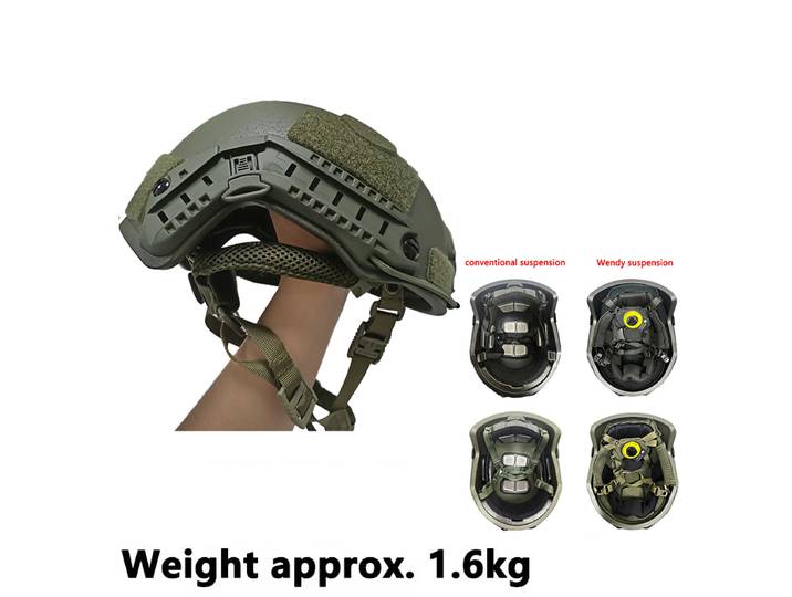 Casque tactique FAST en Kevlar de haute qualité, casque tactique FAST Wendy avec coussinets flottants suspendus, casque tactique pour la chasse en plein air