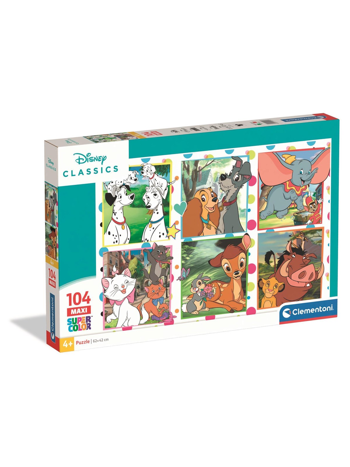 Clementoni Puzzle Maxi Disney Classic 2026, 104 Teile 2D Puzzles