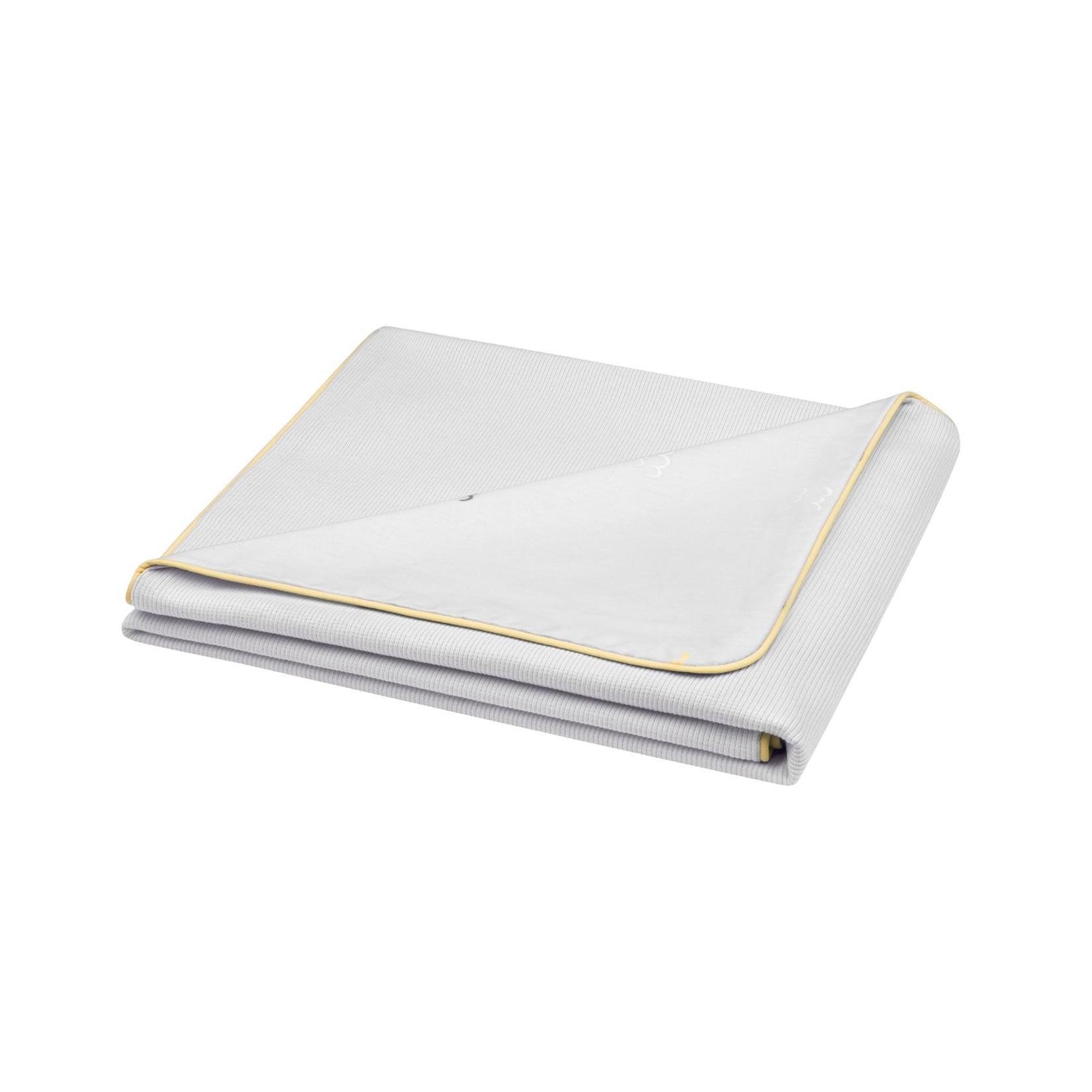 Kikka boo Baby-Sommerdecke 100 x 80 cm, 100% Baumwolle, Wendedecke, ab Geburt grau