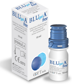 FIDIA FARMACEUTICI SpA Blugel A Free Gocce Oculari, 10 ml