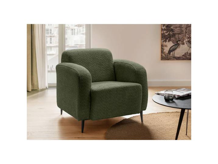 Livetastic Sessel, Dunkelgrün, Metall, Uni, 85x76x90 cm, Made in EU, erweiterbar (Typenauswahl), Wohnzimmer, Sessel, Sessel
