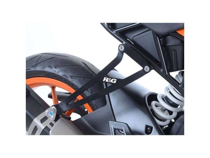 Kit suppression repose-pieds arrière - R&G RACING - KTM RC390 - Aluminium - Noir - Design racing