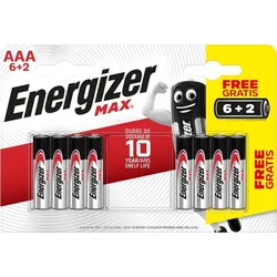 Energizer LR03 Max Power Seal Micro 6+2-er Blister