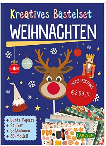 Anton Poitier - Bastelspaß für Kinder: Kreatives Bastelset: Weihnachten: Mit buntem Bastelpapier, festlichen Stickern und Mini-Tannenbaum Basteln in der Weihnachtszeit mit Kindern ab 6 Jahren - Preis vom 12.10.2026 11:37:12 h