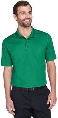 Devon & Jones DG20 Men's CrownLux Performance Plaited Polo Shirt in Kelly Green size Small   Polyester