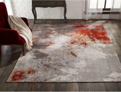KALATY Zinc / Rust Area Rug