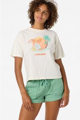Women's O'neill Surf Co Hawaii Easy T-Shirt in Tofu, Size Small